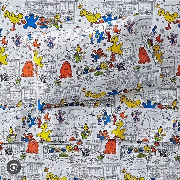 Sesame Street Nod Crib Fitted Sheet - Picture 3 of 3